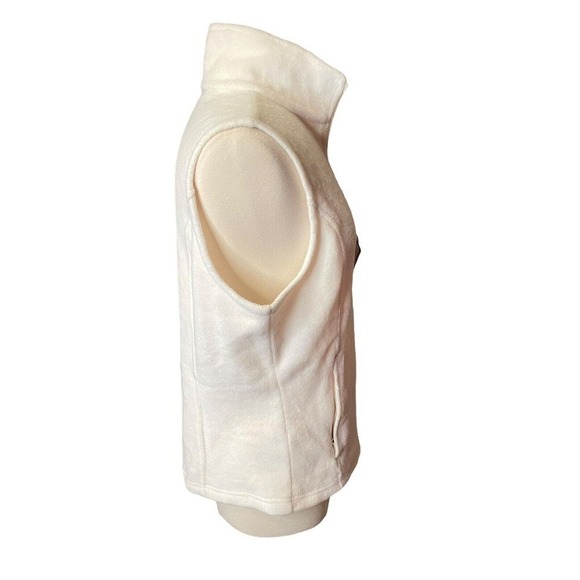 Columbia NEW Benton Springs Fleece Vest Cream Full Zip Zipper Pockets Size Large - Picture 7 of 9